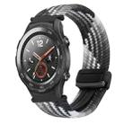 For Huawei Watch 2 20mm Magnetic Buckle Braided Watch Band(Z Dark Chocolate) - 1