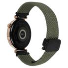 For Amazfit Active Magnetic Buckle 20mm Braided Watch Band(Olive Green) - 2