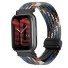 For Amazfit Active Magnetic Buckle 20mm Braided Watch Band(Denim Colorful) - 1