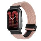 For Amazfit Active Magnetic Buckle 20mm Braided Watch Band(Pink) - 1