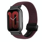 For Amazfit Active Magnetic Buckle 20mm Braided Watch Band(Crimson Cherry) - 1