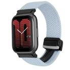 For Amazfit Active Magnetic Buckle 20mm Braided Watch Band(Blue) - 1