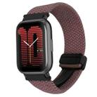 For Amazfit Active Magnetic Buckle 20mm Braided Watch Band(Smoky Purple) - 1