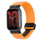 For Amazfit Active Magnetic Buckle 20mm Braided Watch Band(Orange) - 1