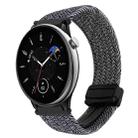 For Amazfit GTR Mini Magnetic Buckle 20mm Braided Watch Band(Metal Gray) - 1