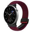 For Amazfit GTR Mini Magnetic Buckle 20mm Braided Watch Band(Wine Red) - 1