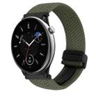 For Amazfit GTR Mini Magnetic Buckle 20mm Braided Watch Band(Olive Green) - 1