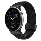 For Amazfit GTR Mini Magnetic Buckle 20mm Braided Watch Band(Starlight Black) - 1