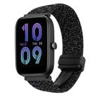 For Amazfit Bip 3 Pro Magnetic Buckle 20mm Braided Watch Band(Stars Black) - 1