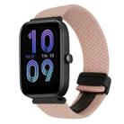 For Amazfit Bip 3 Pro Magnetic Buckle 20mm Braided Watch Band(Pink) - 1