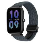 For Amazfit Bip 3 Pro Magnetic Buckle 20mm Braided Watch Band(Space Gray) - 1