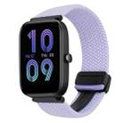 For Amazfit Bip 3 Pro Magnetic Buckle 20mm Braided Watch Band(Purple) - 1