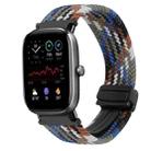 For Amazfit GTS4 Mini Magnetic Buckle 20mm Braided Watch Band(Denim Colorful) - 1