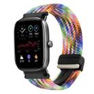 For Amazfit GTS4 Mini Magnetic Buckle 20mm Braided Watch Band(Colorful) - 1