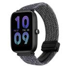 For Amazfit Bip 3 Magnetic Buckle 20mm Braided Watch Band(Metal Gray) - 1