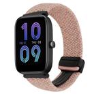 For Amazfit Bip 3 Magnetic Buckle 20mm Braided Watch Band(Starlight Pink) - 1