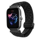 For Amazfit GTS 3 Magnetic Buckle 20mm Braided Watch Band(Stars Black) - 1