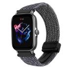For Amazfit GTS 3 Magnetic Buckle 20mm Braided Watch Band(Metal Gray) - 1