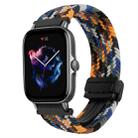 For Amazfit GTS 3 Magnetic Buckle 20mm Braided Watch Band(Camouflage Colorful) - 1