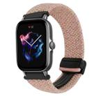 For Amazfit GTS 3 Magnetic Buckle 20mm Braided Watch Band(Starlight Pink) - 1