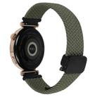 For Amazfit GTS 2e Magnetic Buckle 20mm Braided Watch Band(Olive Green) - 2