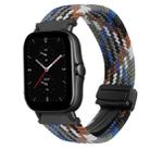 For Amazfit GTS 2e Magnetic Buckle 20mm Braided Watch Band(Denim Colorful) - 1