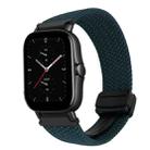 For Amazfit GTS 2e Magnetic Buckle 20mm Braided Watch Band(Forest Green) - 1