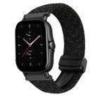 For Amazfit GTS 2e Magnetic Buckle 20mm Braided Watch Band(Starlight Black) - 1