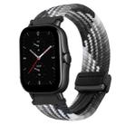For Amazfit GTS 2e Magnetic Buckle 20mm Braided Watch Band(Z Dark Chocolate) - 1