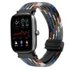 For Amazfit GTS 2 Mini Magnetic Buckle 20mm Braided Watch Band(Denim Colorful) - 1