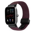 For Amazfit GTS 2 Mini Magnetic Buckle 20mm Braided Watch Band(Crimson Cherry) - 1