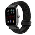 For Amazfit GTS 2 Mini Magnetic Buckle 20mm Braided Watch Band(Starlight Black) - 1