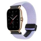 For Amazfit GTS 2 Magnetic Buckle 20mm Braided Watch Band(Purple) - 1