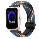 For Amazfit Pop Pro Magnetic Buckle 20mm Braided Watch Band(Denim Colorful) - 1