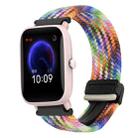 For Amazfit Pop Pro Magnetic Buckle 20mm Braided Watch Band(Colorful) - 1