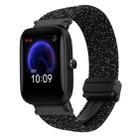 For Amazfit Pop Magnetic Buckle 20mm Braided Watch Band(Stars Black) - 1