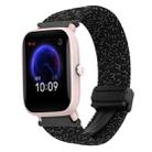 For Amazfit Bip U Magnetic Buckle 20mm Braided Watch Band(Stars Black) - 1