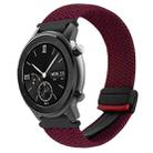 For Amazfit GTR 42mm Magnetic Buckle 20mm Braided Watch Band(Wine Red) - 1