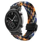 For Amazfit GTR 42mm Magnetic Buckle 20mm Braided Watch Band(Camouflage Colorful) - 1