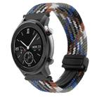 For Amazfit GTR 42mm Magnetic Buckle 20mm Braided Watch Band(Denim Colorful) - 1