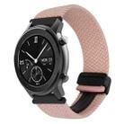 For Amazfit GTR 42mm Magnetic Buckle 20mm Braided Watch Band(Pink) - 1