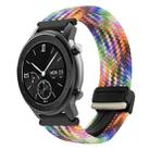 For Amazfit GTR 42mm Magnetic Buckle 20mm Braided Watch Band(Colorful) - 1