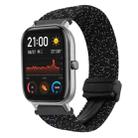 For Amazfit GTS Magnetic Buckle 20mm Braided Watch Band(Stars Black) - 1