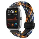 For Amazfit GTS Magnetic Buckle 20mm Braided Watch Band(Camouflage Colorful) - 1