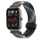 For Amazfit GTS Magnetic Buckle 20mm Braided Watch Band(Denim Colorful) - 1