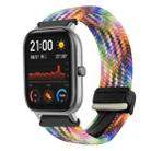 For Amazfit GTS Magnetic Buckle 20mm Braided Watch Band(Colorful) - 1