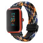 For Amazfit Bip Magnetic Buckle 20mm Braided Watch Band(Camouflage Colorful) - 1