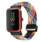 For Amazfit Bip Magnetic Buckle 20mm Braided Watch Band(Colorful) - 1