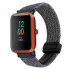 For Amazfit Bip Lite Magnetic Buckle 20mm Braided Watch Band(Metal Gray) - 1