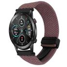 For Honor Magic Watch 2 42mm 20mm Magnetic Buckle Braided Watch Band(Smoky Purple) - 1